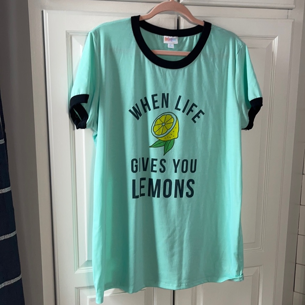 Mint colored graphic LuLaRoe Liv